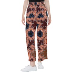 Authentic Aboriginal Art - Pathways Women s Pants  by hogartharts