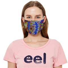 Authentic Aboriginal Art - Waterholes (corella) Cloth Face Mask (adult) by hogartharts