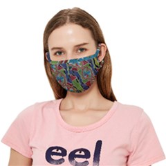 Authentic Aboriginal Art - Walking The Land Crease Cloth Face Mask (adult) by hogartharts