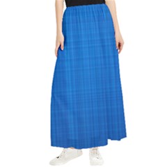 Blue Abstract, Background Pattern Maxi Chiffon Skirt