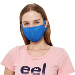 Blue Abstract, Background Pattern Crease Cloth Face Mask (adult)