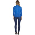 Blue Abstract, Background Pattern Women s One-Button 3/4 Sleeve Short Jacket View4