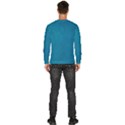 Blue Stone Texture Grunge, Stone Backgrounds Men s Fleece Sweatshirt View4