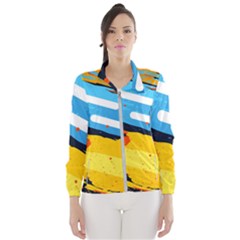 Colorful Paint Strokes Women s Windbreaker by nateshop