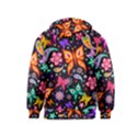 Floral Butterflies Kids  Pullover Hoodie View2