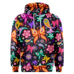 Floral Butterflies Men s Overhead Hoodie by nateshop