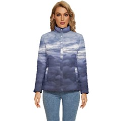 Majestic Clouds Landscape Women s Puffer Bubble Jacket Coat by dflcprintsclothing