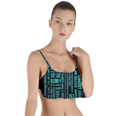 Tardis Doctor Who Technology Number Communication Layered Top Bikini Top  by Cemarart