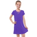 Ultra Violet Purple Kids  Cross Web Dress View1