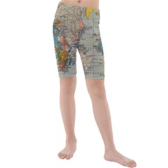 Golf Course Par Green Kids  Mid Length Swim Shorts by Proyonanggan