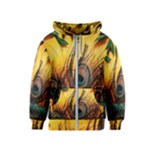 City Light Sky Landmark Painting Kids  Zipper Hoodie