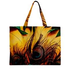 City Lights Sky Landmark Painting Zipper Mini Tote Bag by Cemarart