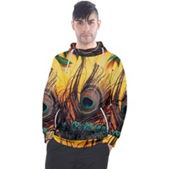 Forest Owl Art Snow Winter Men s Pullover Hoodie by Cemarart