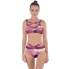 Hexagon Valentine Valentines Bandaged Up Bikini Set  by Grandong