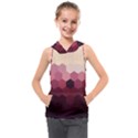 Pink Roses Flowers Love Nature Kids  Sleeveless Hoodie View1