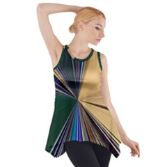 Zig Zag Pattern Geometric Design Side Drop Tank Tunic by Cemarart