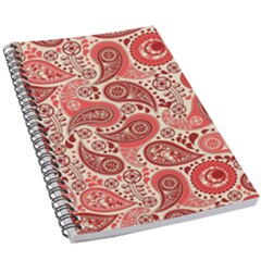 Paisley Red Ornament Texture 5 5  X 8 5  Notebook by nateshop