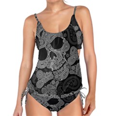 Paisley Skull, Abstract Art Tankini Set