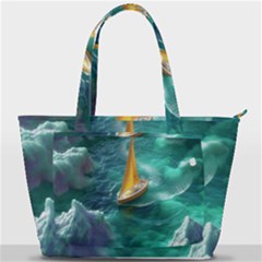 Double Exposure Flower Back Pocket Shoulder Bag  by Cemarart