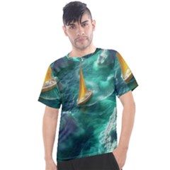 Valley Night Mountains Men s Sport Top by Cemarart