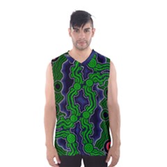 Authentic Aboriginal Art - After The Rain Men s Basketball Tank Top