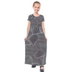 Authentic Aboriginal Art - Farm Lands 4 Kids  Short Sleeve Maxi Dress by hogartharts