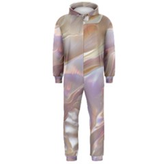 Silk Waves Abstract Hooded Jumpsuit (men) by Cemarart