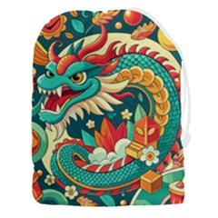 Chinese New Year – Year Of The Dragon Drawstring Pouch (3xl) by Valentinaart