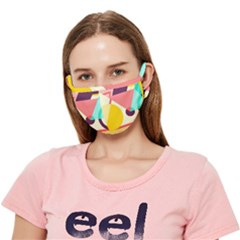 Bicycle, Geometric Figures, Art, Crease Cloth Face Mask (adult) by nateshop