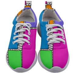 Shapes Texture Colorful Cartoon Kids Athletic Shoes