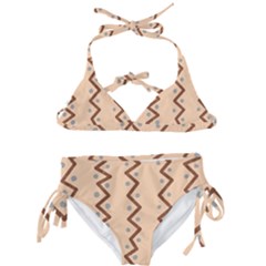 Print Pattern Minimal Tribal Kids  Classic Bikini Set by Cemarart