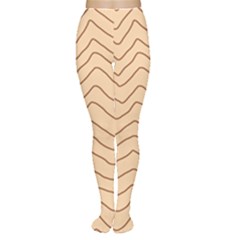 Background Wavy Zig Zag Lines Tights