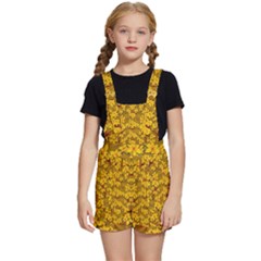 Blooming Flowers Of Lotus Paradise Kids  Short Overalls by pepitasart