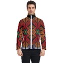 Fractal Floral Flora Ring Colorful Neon Art Men s Bomber Jacket View1