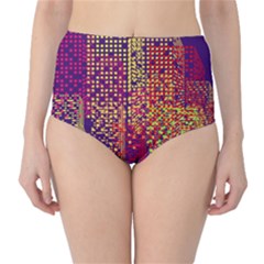 Building Architecture City Facade Classic High-waist Bikini Bottoms by Grandong