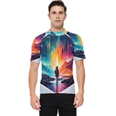 Starry Night Wanderlust: A Whimsical Adventure Men s Short Sleeve Rash Guard by stine1