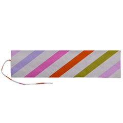 Lines Geometric Background Roll Up Canvas Pencil Holder (l)