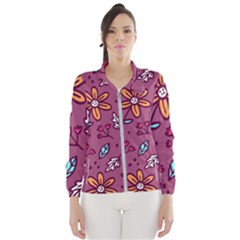 Flowers Petals Leaves Foliage Women s Windbreaker by Maspions