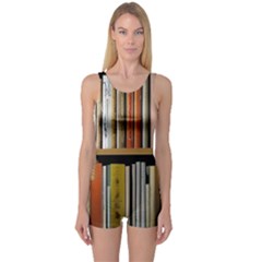 Book Nook Books Bookshelves Comfortable Cozy Literature Library Study Reading Reader Reading Nook Ro One Piece Boyleg Swimsuit by Maspions