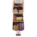 Book Nook Books Bookshelves Comfortable Cozy Literature Library Study Reading Room Fiction Entertain Full Length Maxi Skirt View1