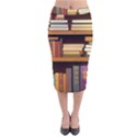 Book Nook Books Bookshelves Comfortable Cozy Literature Library Study Reading Room Fiction Entertain Velvet Midi Pencil Skirt View1