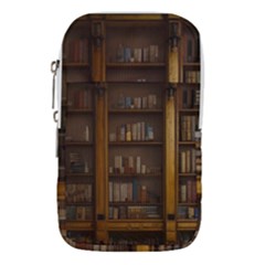 Books Book Shelf Shelves Knowledge Book Cover Gothic Old Ornate Library Waist Pouch (small) by Maspions