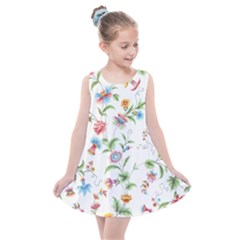 Vintage Floral Flower Pattern Art Nature Blooming Blossom Botanical Botany Kids  Summer Dress