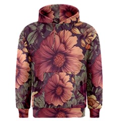 Flowers Pattern Texture Design Nature Art Colorful Surface Vintage Men s Core Hoodie