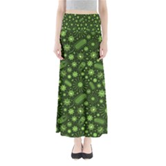 Seamless Pattern With Viruses Full Length Maxi Skirt by Apen