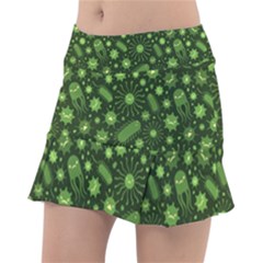 Seamless Pattern With Viruses Classic Tennis Skirt by Apen