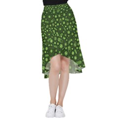 Seamless Pattern With Viruses Frill Hi Low Chiffon Skirt by Apen