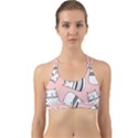 Cute Cats Cartoon Seamless-pattern Back Web Sports Bra View1