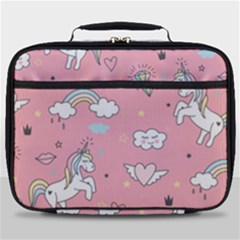 Cute Unicorn Seamless Pattern Full Print Lunch Bag by Apen