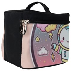 Boy Astronaut Cotton Candy Childhood Fantasy Tale Literature Planet Universe Kawaii Nature Cute Clou Make Up Travel Bag (big) by Maspions